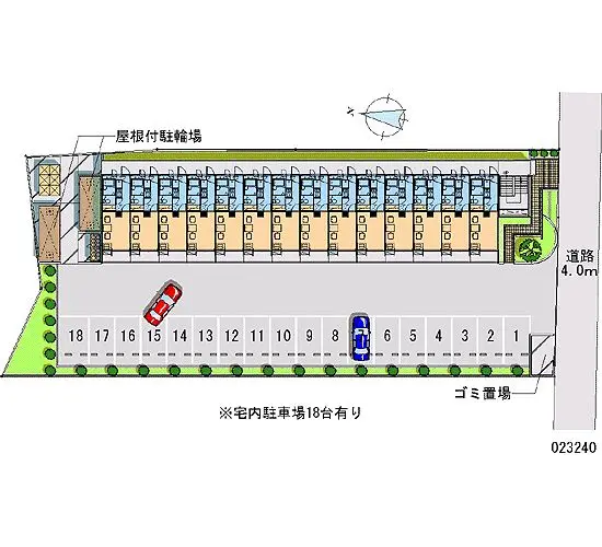 ★手数料０円★さいたま市西区三橋６丁目　月極駐車場（LP）